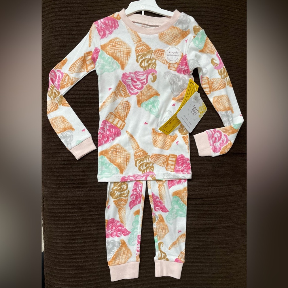 Burt’s Bees 4T Ice Cream Pjs NEW